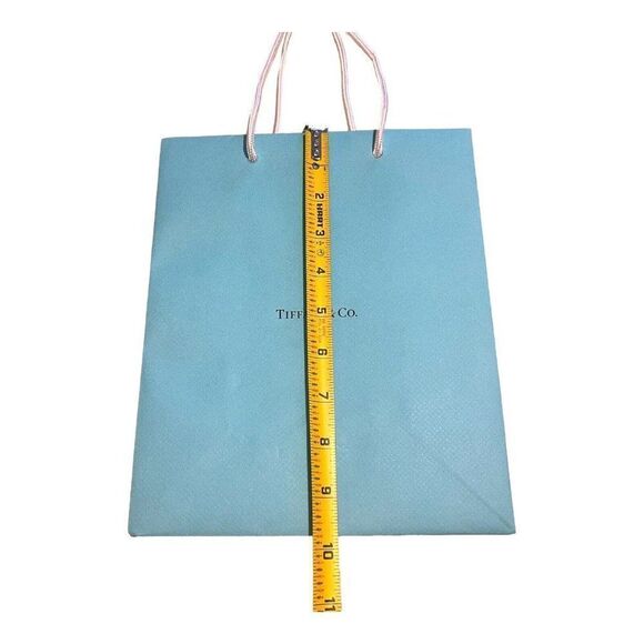 Authentic Gift Wrapping Empty Tiffany & Co. Shopping Bag 8”x9.75”x4” Present - Picture 5 of 6